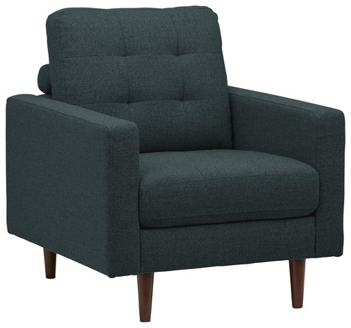 Amazon Brand – Rivet Cove Modern Tufted Accent Chair with Tapered Legs, Mid-Century, 32.7"W, Denim