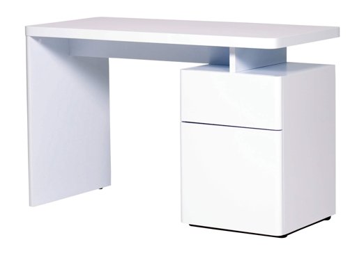 Amazon Brand - Movian Ohrid 1-Door 1-Drawer Desk, 120 x 55 x 76cm , White