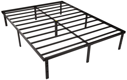 AmazonBasics Heavy Duty Non-Slip Bed Frame with Steel Slats, Easy Assembly - 14"H, Full