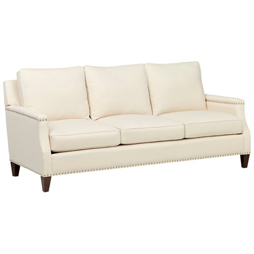 Amazon Brand – Stone & Beam Marin Studded Sofa, 87"W, Beige