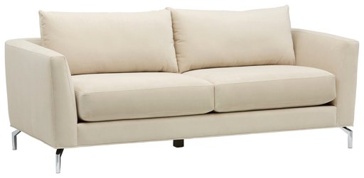 Amazon Brand – Rivet Emerly Modern Sofa, 83.5"W, Ecru
