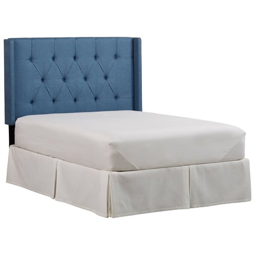 Amazon Brand – Rivet Elaine Tufted Line Upholstered Headboard King, 60"H, Cornflower Blue