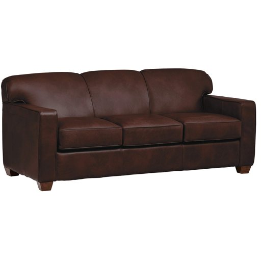 Amazon Brand – Stone & Beam Fischer Queen-Sized Sleeper Sofa, 79"W, Driftwood Leather