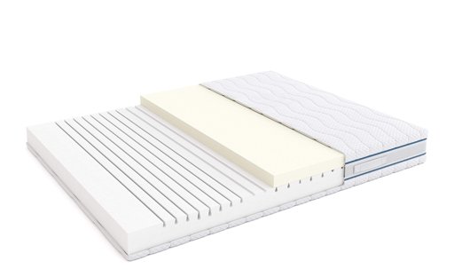 Marque Amazon - Alkove - Matelas en mousse à mémoire de forme à 7 zones, avec housse amovible à traitement Sanitized®, 90 x 190 x 23 cm