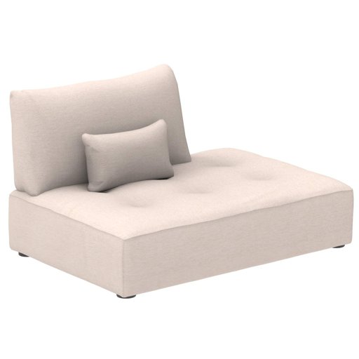 Marchio Amazon - Alkove Elvas - Divano Modulare - Modulo chaise longue con vano contenitore e cuscino extra, 145 x 100 cm, beige