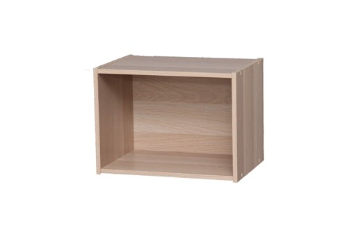 Amazon Brand - Movian 1 locker MDF wood Shelf, Cube Bookcase, Beige, 41.5 x 29 x 30.5 cm