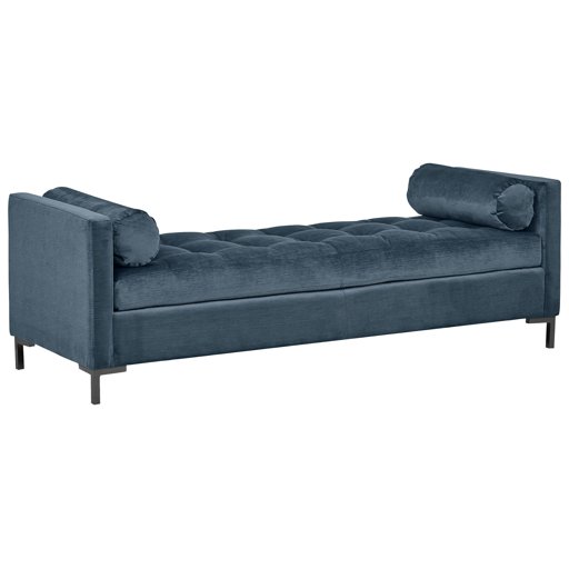 Amazon Brand – Rivet Uptown Mid-Century Velvet Tufted Customizable Daybed Sofa, 78"W, Shadow &amp; Black