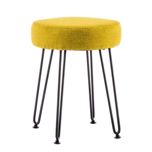 Marca Amazon - Movian Elbe - Taburete, amarillo mostaza
