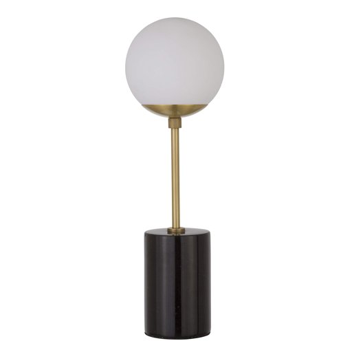 Amazon Brand – Rivet Globe Stick Table Lamp, 19"H, Black Marble