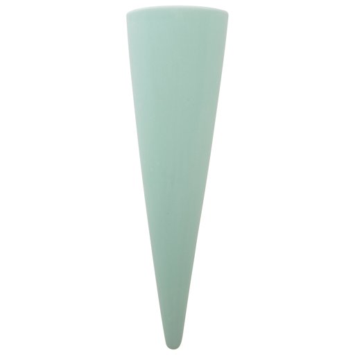 Amazon Brand – Rivet Cone-Shaped Wall Mount Vase, 10.4"H, Modern Earthenware, Aqua