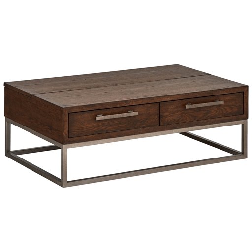 Amazon Brand – Stone & Beam Glenwood Storage Coffee Table, 46"W, Oak