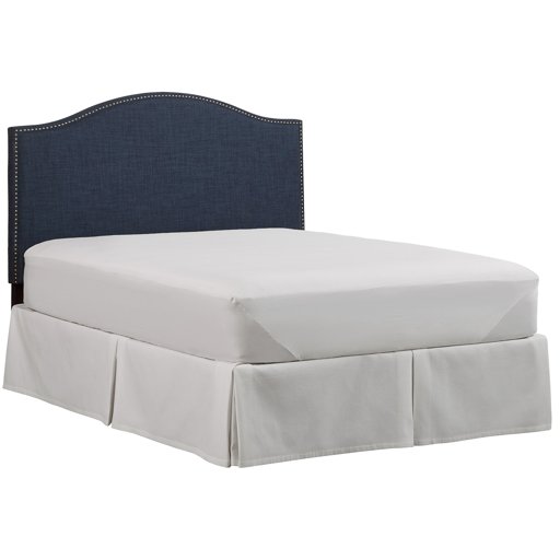 Amazon Brand – Stone & Beam Delano Nailhead Trim Full/Queen Headboard, 65"W, Navy Blue