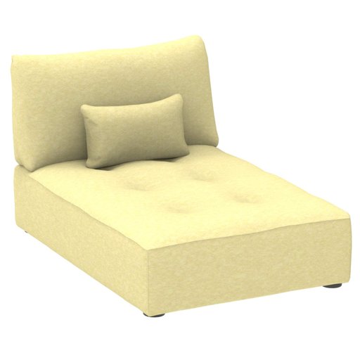 Marchio Amazon - Alkove Elvas - Divano Modulare - Modulo chaise longue con vano contenitore e cuscino extra, 93 x 145 cm, lime