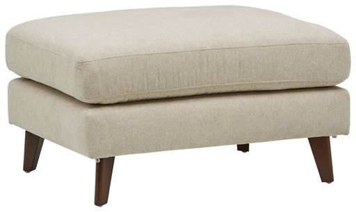 Amazon Brand – Rivet Sloane Mid-Century Modern Ottoman with Tapered Legs, 32"W, Shell
