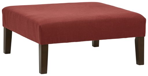 Amazon Brand – Stone & Beam Benton Square Ottoman, 35"W, Merlot