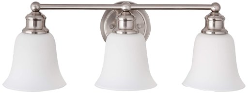 Amazon Brand – Ravenna Home Casual Vanity Light, 7.80"H, Brushed Nickel