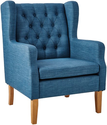 Amazon Brand – Ravenna Home Margaret Modern Living Room Chair, 28"W, Blue