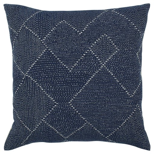 Amazon Brand – Stone & Beam Transitional Woven Diamond Decorative Throw Pillow Cover, 20" x 20", Indigo
