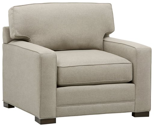 Amazon Brand – Stone & Beam Dalton Performance Fabric Living Room Accent Arm Chair, 41.5"W, Stone