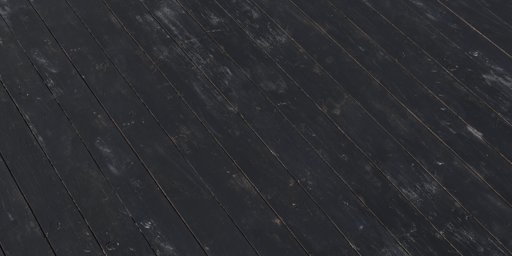 Black Painted Planks