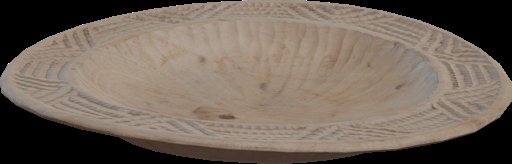 Carved Wooden Plate