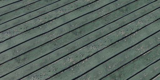 Green Rough Planks
