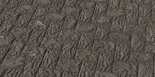 Herringbone Concrete Tile 02