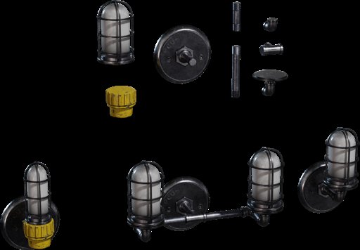 Industrial Caged Sconce