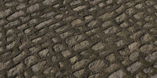 Mossy Stone Wall