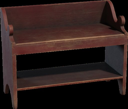 Painted Wooden Bench