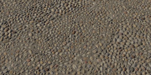 Rock Embedded Concrete