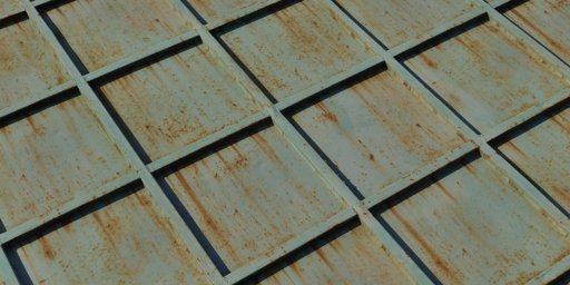 Rusty Metal Grid