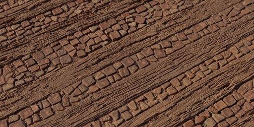 Wood Stone Pathway