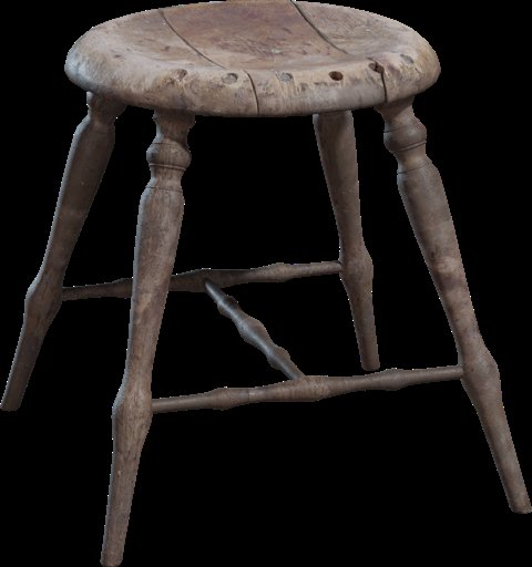 Wooden Stool 01